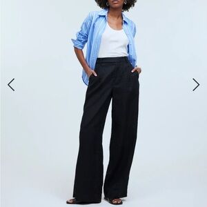 Madewell Harlow linen wide leg pants